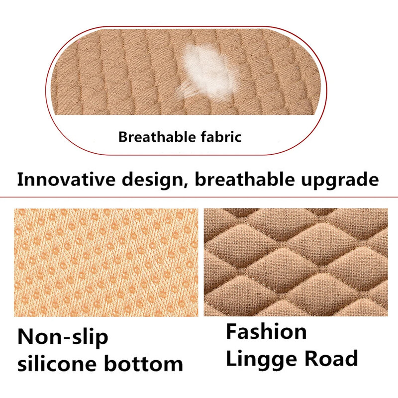 Autósülés huzat Len Four Seasons első hátsó párna lélegző védőszőnyeg alátét Univerzális autótartozékok vászon szövet