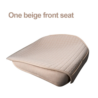 Autósülés párna Komfort autósülés huzat Első/hátsó len ülések védőpárna szőnyeg Lélegző belső védőtartozékok