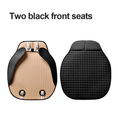 Autósülés párna Komfort autósülés huzat Első/hátsó len ülések védőpárna szőnyeg Lélegző belső védőtartozékok