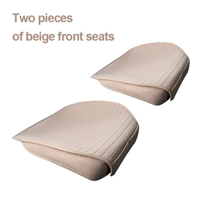 Autósülés párna Komfort autósülés huzat Első/hátsó len ülések védőpárna szőnyeg Lélegző belső védőtartozékok