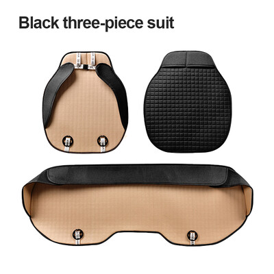 Autósülés párna Komfort autósülés huzat Első/hátsó len ülések védőpárna szőnyeg Lélegző belső védőtartozékok