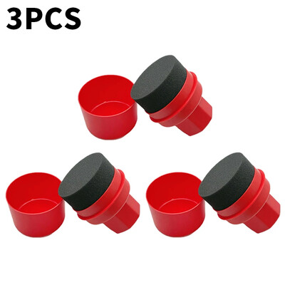 Automobilių padangų vaškavimo kempinė su dangteliu automobilio plovimo plovimo padangų kontūravimo aplikatoriumi Padangos valymo įrankis Automobilio detalių šepetys