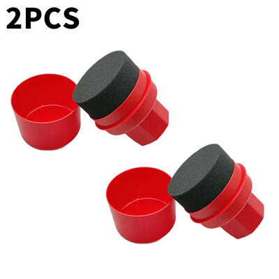 Automobilių padangų vaškavimo kempinė su dangteliu automobilio plovimo plovimo padangų kontūravimo aplikatoriumi Padangos valymo įrankis Automobilio detalių šepetys