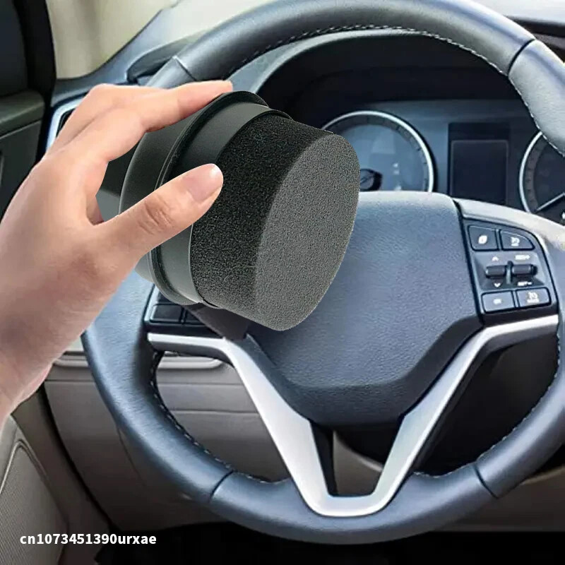 Automobilių padangų vaškavimo kempinė su dangteliu automobilio plovimo plovimo padangų kontūravimo aplikatoriumi Padangos valymo įrankis Automobilio detalių šepetys