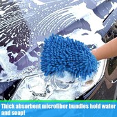 Autómosó Mitt mikroszálas, prémium zsenilla autómosó szivacs, Scratch Duster mosószerszámok teherautókhoz, terepjárókhoz, csónakokhoz, motorkerékpárokhoz