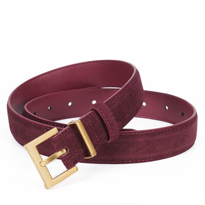 Madingi nišiniai natūralios odos sagtimi moteriški diržai vientisos spalvos sidabrinė sagtimi prabangūs džinsai platūs moteriški diržai