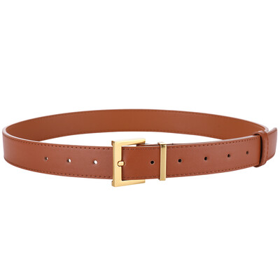 Madingi nišiniai natūralios odos sagtimi moteriški diržai vientisos spalvos sidabrinė sagtimi prabangūs džinsai platūs moteriški diržai