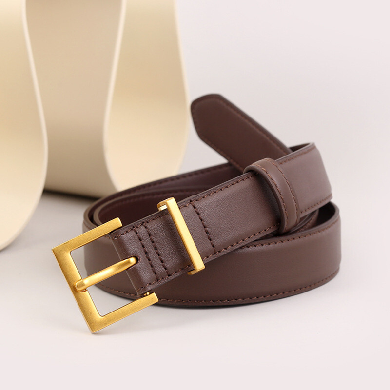 Madingi nišiniai natūralios odos sagtimi moteriški diržai vientisos spalvos sidabrinė sagtimi prabangūs džinsai platūs moteriški diržai