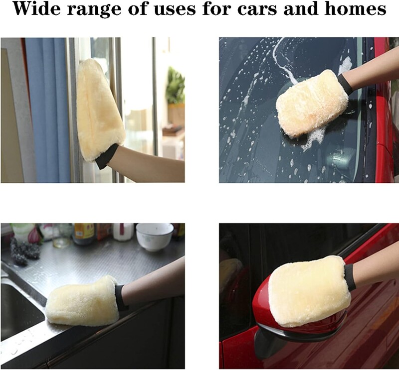 Autómosó kesztyű, prémium mosókesztyű, több tonna habos víz megtartása a hatékony mosáshoz, gépben mosható, szöszmentes, karcmentes