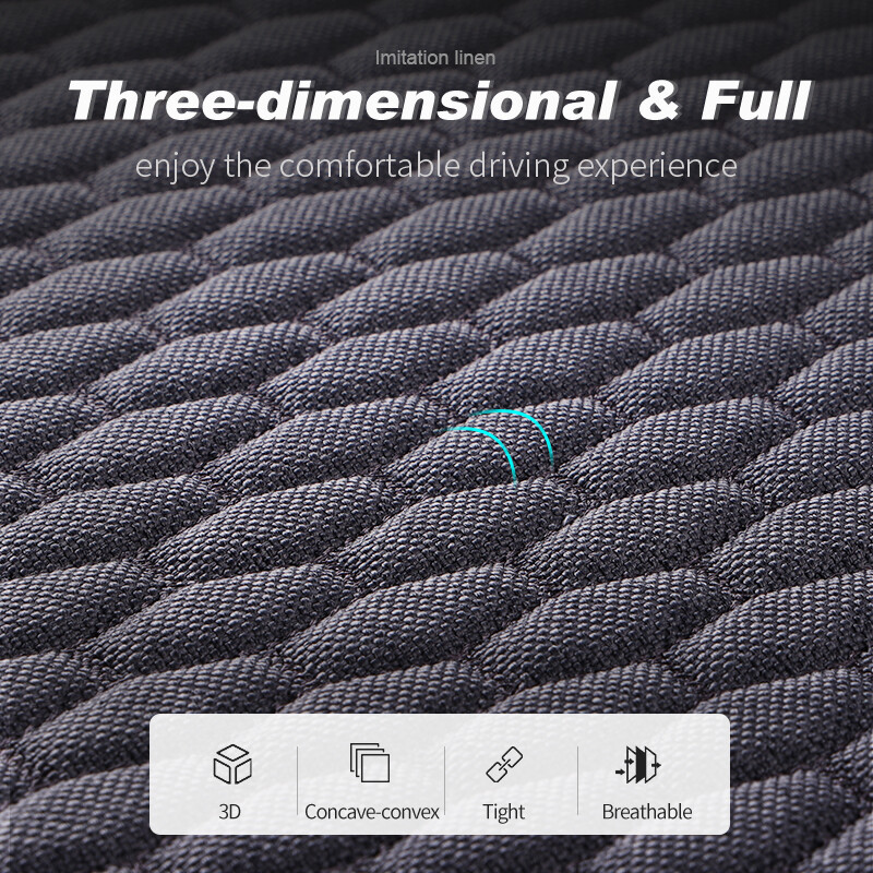 Univerzális len autósülésvédő védő vászon első hátsó párnavédő párna szőnyeg háttámla az autó belső szőnyegkészlethez