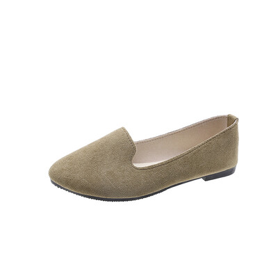 2023. gada pavasara un rudens ikdienas sieviešu apavi sieviešu platie apavi sieviešu konfektes krāsas zamšādas darba apavi WSH2216