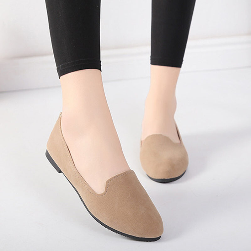 2023. gada pavasara un rudens ikdienas sieviešu apavi sieviešu platie apavi sieviešu konfektes krāsas zamšādas darba apavi WSH2216