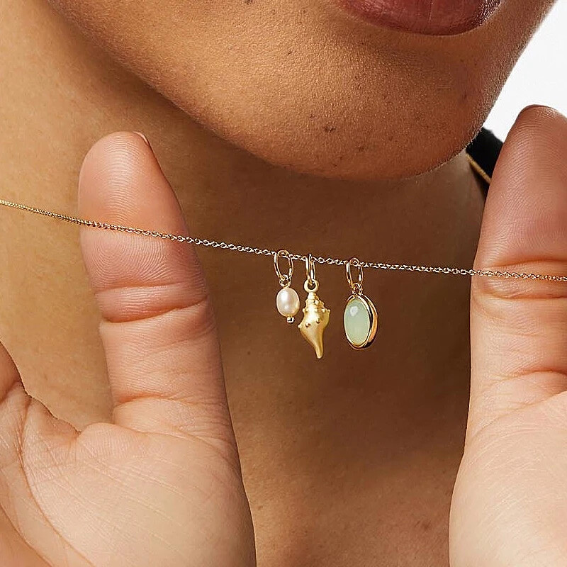 Új divatos kagyló nyakláncok női kulcscsont lánc nyakkalci parti ékszer ajándékok