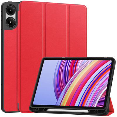 За Xiaomi Redmi Pad Pro 2024 Tri-Folding Flip Stand Case за Red Mi Pad Pro 12,1-инчов калъф за таблет с автоматично заспиване и слот за писалка