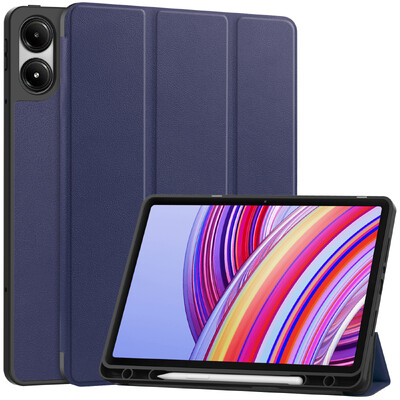 За Xiaomi Redmi Pad Pro 2024 Tri-Folding Flip Stand Case за Red Mi Pad Pro 12,1-инчов калъф за таблет с автоматично заспиване и слот за писалка