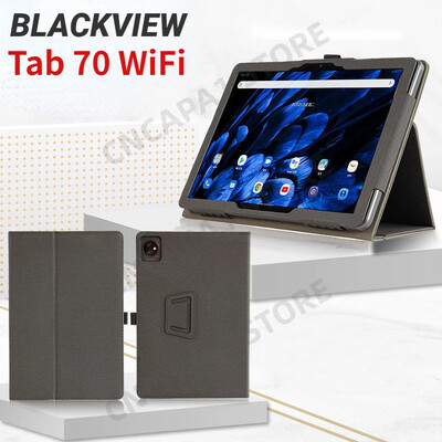 Folio Magnetic Cover за Blackview Tab 70 WiFi Case 10.1 Inch Tablet PC Сгъваема стойка Funda с каишка за ръка