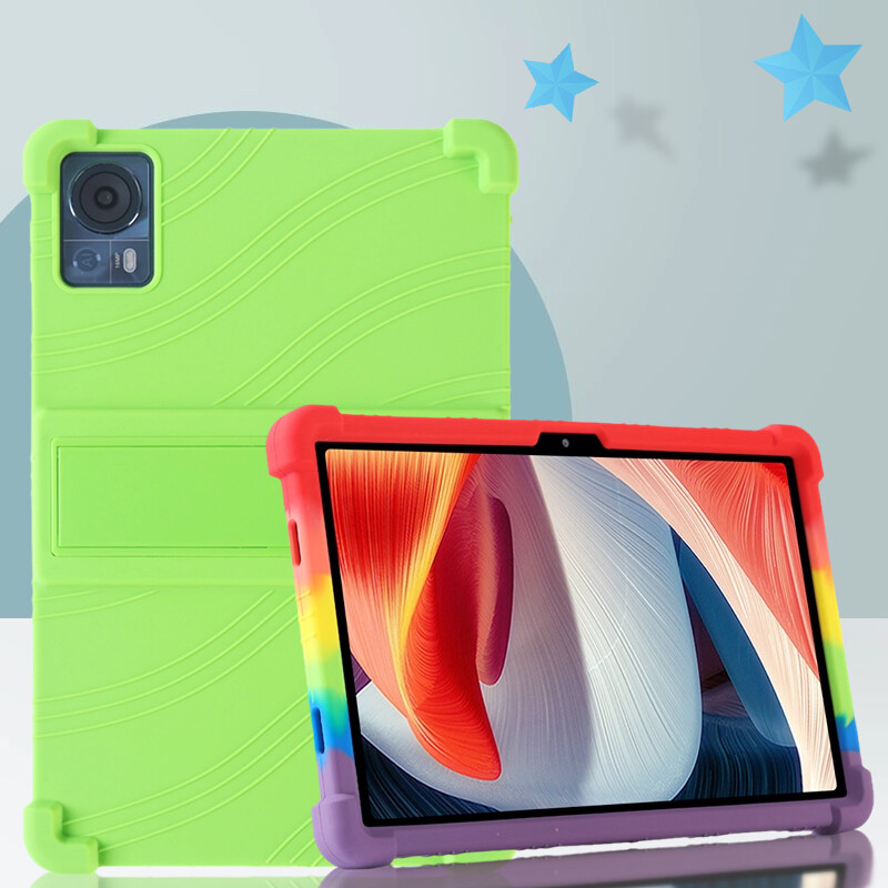 Puha szilikon tok Doogee T20S T20 10,4" T10S T10 Pro 10,1" állítható többszögű állványfedél Ütésálló védőburkolathoz