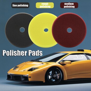 6 ιντσών πλυντήριο αυτοκινήτων Wax Polish Pad Polishing Pad Σφουγγάρι Πανί καθαρισμού αυτοκινήτου Εφαρμογή μικροϊνών για Auto Polisher Σφουγγάρι αποτρίχωσης