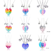 3 db/szett Legjobb barát mágneses medál nyaklánc Kreatív Pentagram ötvözet kiegészítők Barátság nyaklánc Legjobb barát ötvözet medál