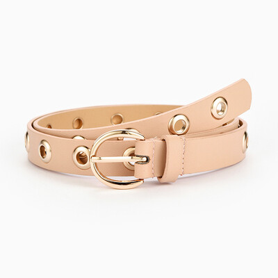 Ζώνες πανκ ροκ για γυναίκες Πολυτελής επωνυμία Vintage Υψηλής ποιότητας Γυναικεία ζώνη μέσης με καρφιτσωμένο λουράκι εργασίας DT143