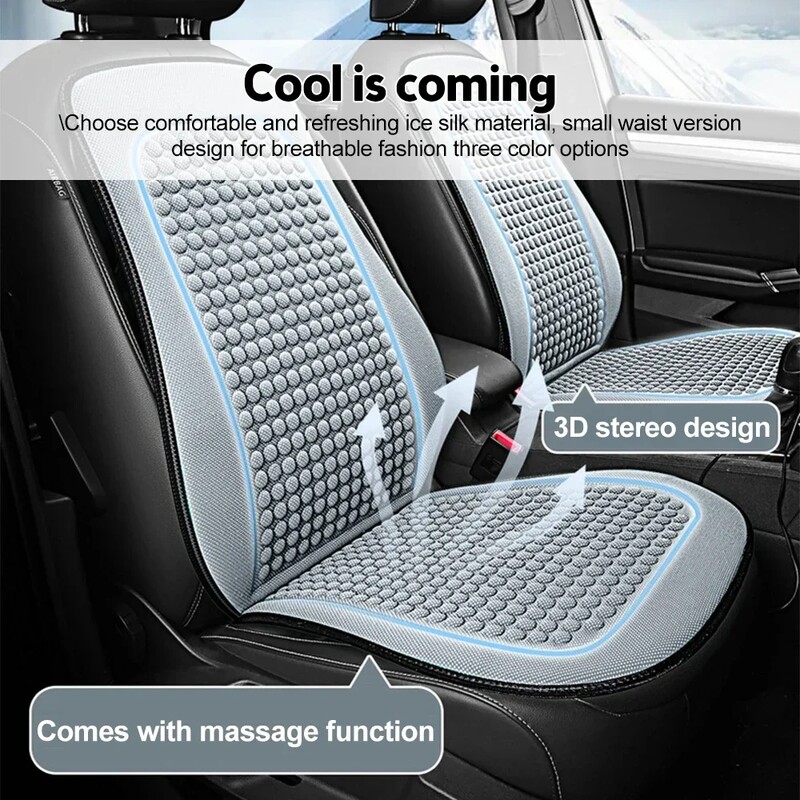 Cool Silk Free Seat Cushion Summer Car Is/suvozačko sjedalo Jastuk za masažu Veleprodajna cijena Tvornička roba Izravna nabava Cool Silk F