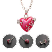 Kisállat hamu medál emlék nyaklánc macska urnák tárolóedényekhez Szív alakú tartó kis kiegészítő réz kutya