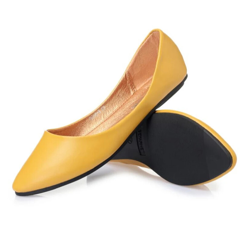 BEYARNE Bőr Lapos Cipők Női Kézzel varrott Bőr Loaferek Marhabőr SpringCandy színű Alkalmi Cipők Női Lapos Női CipőE531