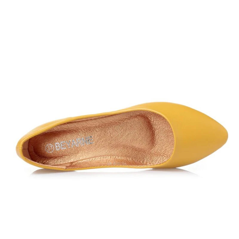 BEYARNE Bőr Lapos Cipők Női Kézzel varrott Bőr Loaferek Marhabőr SpringCandy színű Alkalmi Cipők Női Lapos Női CipőE531