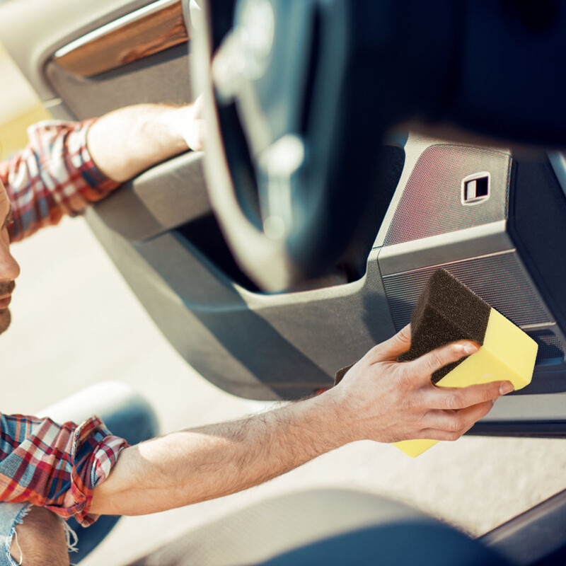 Daugiafunkcis kampinis trynimas vaško kempinė Nešiojama daugiafunkcė universali automobilių plovimo priedai Poliravimo padangų šepečiai Įrankiai