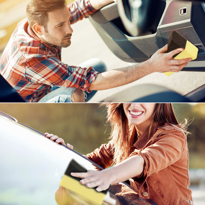 Daugiafunkcis kampinis trynimas vaško kempinė Nešiojama daugiafunkcė universali automobilių plovimo priedai Poliravimo padangų šepečiai Įrankiai