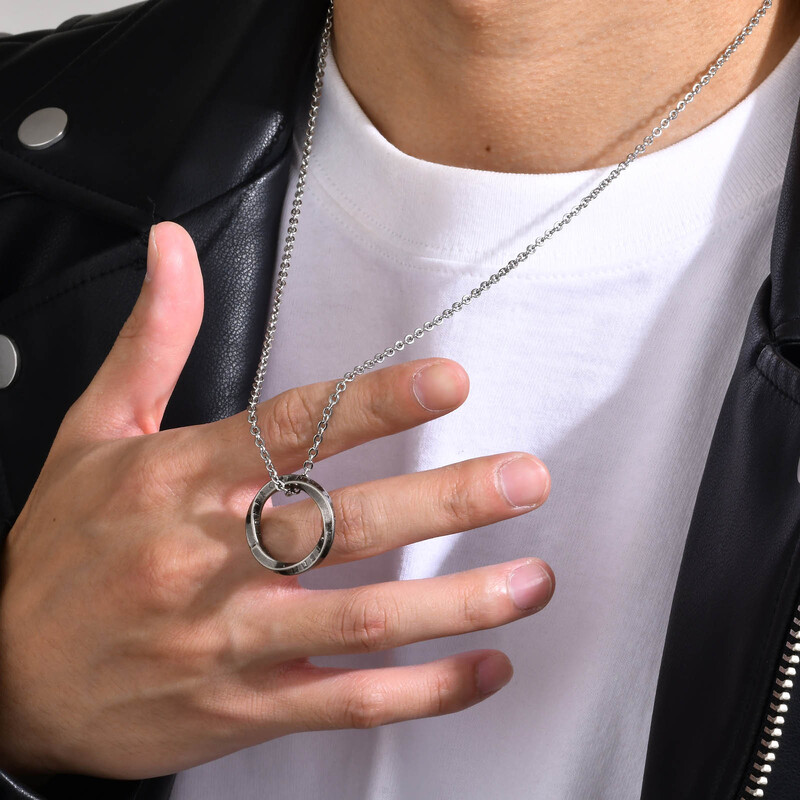 Nove elegantne nordijske vikinške ogrlice za muškarce, vodootporni Mobius okrugli privjesak od nehrđajućeg čelika, darovi za njega, nakit
