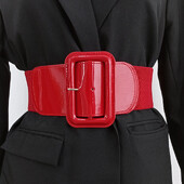 Dámske čierne elastické korzety s dlhým rukávom, široký čierny korzet, opasok, veľké šaty, červený pás, dizajnové opasky pre ženy, biele