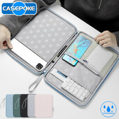 CASEPOKE taška na tablet 9-13 palcov pre iPad príslušenstvo kabelka puzdro pre Samsung Lenovo Huawei Xiaomi puzdro s rukávom viacero vreciek