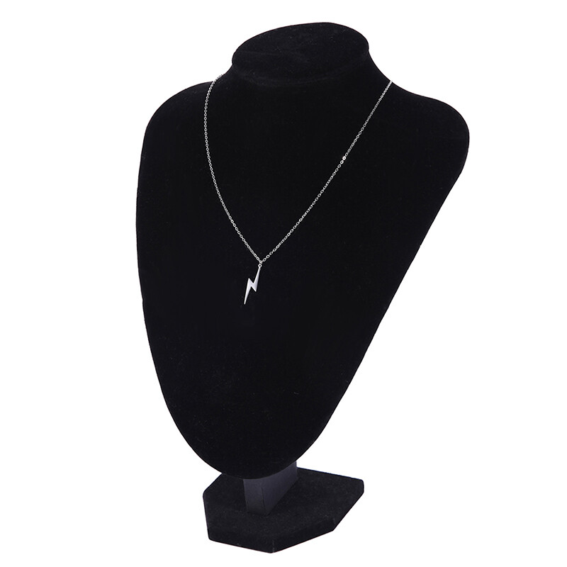 Ogrlica od nehrđajućeg čelika Hot Lightning Ogrlica s privjeskom za žene Muškarci Temperament Hip Hop Retro Lanac Šarm Dodaci Nakit