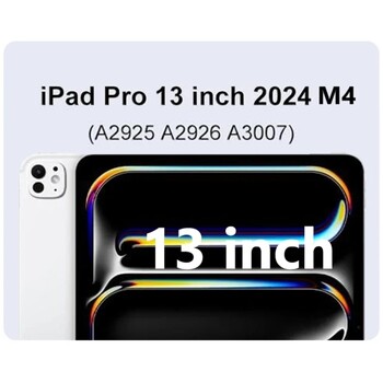 Για iPad Pro 13 ιντσών 2024 Θήκη A2925 A2926 A3007 με θήκη για μολύβι Smart Cover Funda Για ipad pro 13 m4 Θήκη tablet