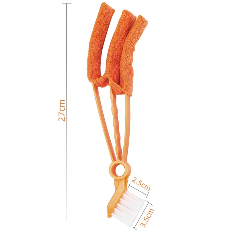 1 tk autopolstri puhastuskomplekt Kahe peaga puhastushari, õhukonditsioneeri ventilatsiooniava tolmu eemaldamise hooldushari uuesti puhastatav