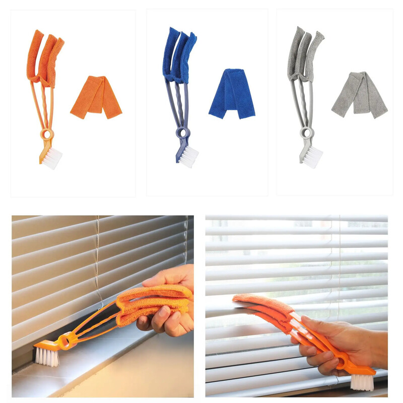 1 tk autopolstri puhastuskomplekt Kahe peaga puhastushari, õhukonditsioneeri ventilatsiooniava tolmu eemaldamise hooldushari uuesti puhastatav