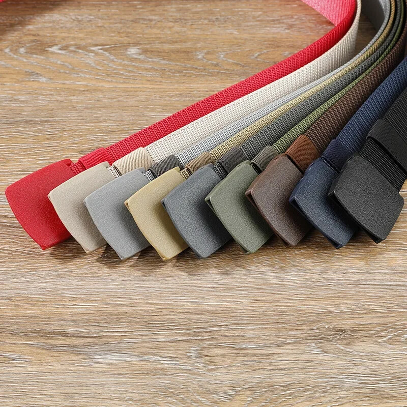 3.8X120cm curea automată din nailon cu cataramă pentru bărbați, camuflaj verde - centură pentru bărbați, în talie, curele de pânză, curea pentru femei