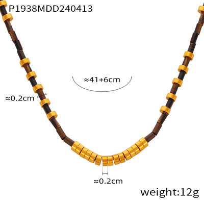 Set colier pentru femei portret din oțel inoxidabil colorat natură perle lanț cu margele bijuterii de lux petrecere cadou de nuntă