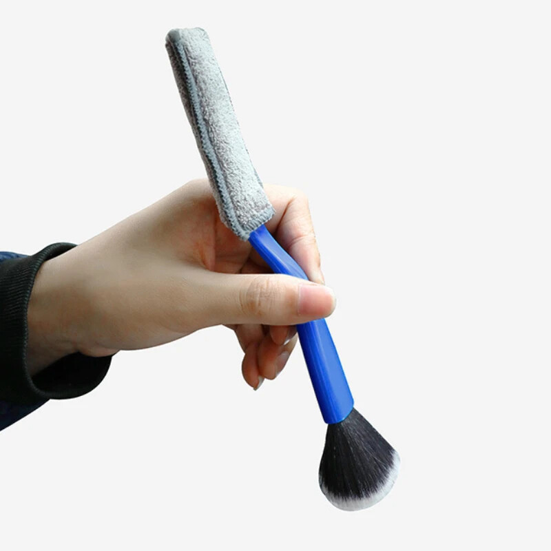 1tk Autopuhastushari multifunktsionaalne auto kliimaseadme tuulutusava armatuurlaua tolmueemaldus pehme harja puhastusdetailid