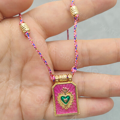 Bohemiško stiliaus Taro korta, pakabukas širdžiai, karoliai iš nerūdijančio plieno Spalvinga Demon Eye Y2k Charm Choker suasmeninta papuošalo dovana