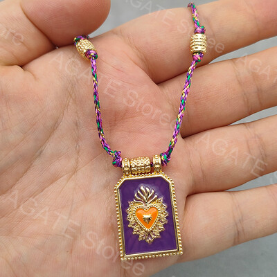 Bohemiško stiliaus Taro korta, pakabukas širdžiai, karoliai iš nerūdijančio plieno Spalvinga Demon Eye Y2k Charm Choker suasmeninta papuošalo dovana