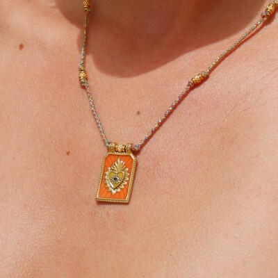 Bohemiško stiliaus Taro korta, pakabukas širdžiai, karoliai iš nerūdijančio plieno Spalvinga Demon Eye Y2k Charm Choker suasmeninta papuošalo dovana