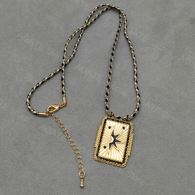 Bohemiško stiliaus Taro korta, pakabukas širdžiai, karoliai iš nerūdijančio plieno Spalvinga Demon Eye Y2k Charm Choker suasmeninta papuošalo dovana