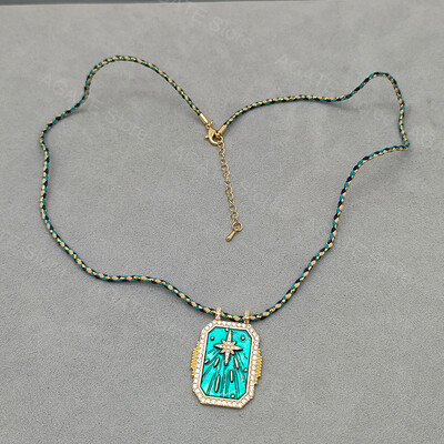 Bohemiško stiliaus Taro korta, pakabukas širdžiai, karoliai iš nerūdijančio plieno Spalvinga Demon Eye Y2k Charm Choker suasmeninta papuošalo dovana