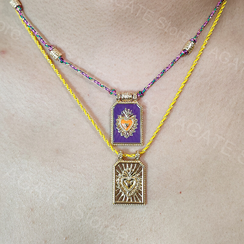 Bohemiško stiliaus Taro korta, pakabukas širdžiai, karoliai iš nerūdijančio plieno Spalvinga Demon Eye Y2k Charm Choker suasmeninta papuošalo dovana