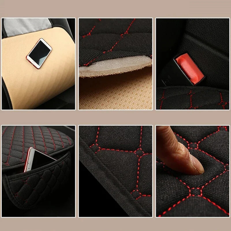 Univerzális autós üléshuzat védő autós kiegészítők háttámla első hátsó ülés háttámla deréktámla mosható párna párna szőnyeg Auto Four Seasons