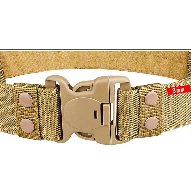 Curea tactică militară pentru bărbați Compat Vânătoare în aer liber Drumeții 5,5 cm lățime Heavy Duty Cataramă cu eliberare rapidă Curele din pânză din nailon