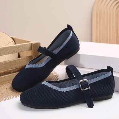 Dámske baletné topánky na voľný čas, nízky podpätok, naboso, elegantné dámske tenisky Socofy, pohodlné, so špicatou špičkou, doprava zdarma
