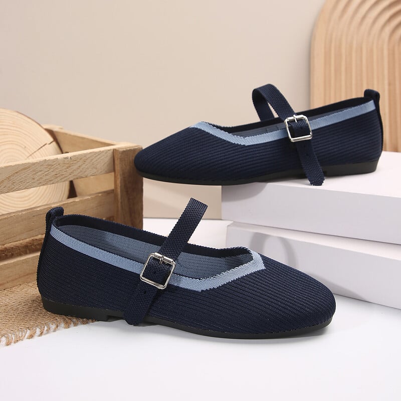 Dámske baletné topánky na voľný čas, nízky podpätok, naboso, elegantné dámske tenisky Socofy, pohodlné, so špicatou špičkou, doprava zdarma